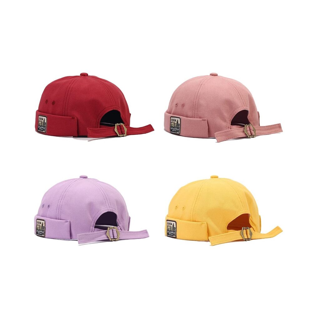5585 Solid Color Short Beanie Casual Hat Soft Cap